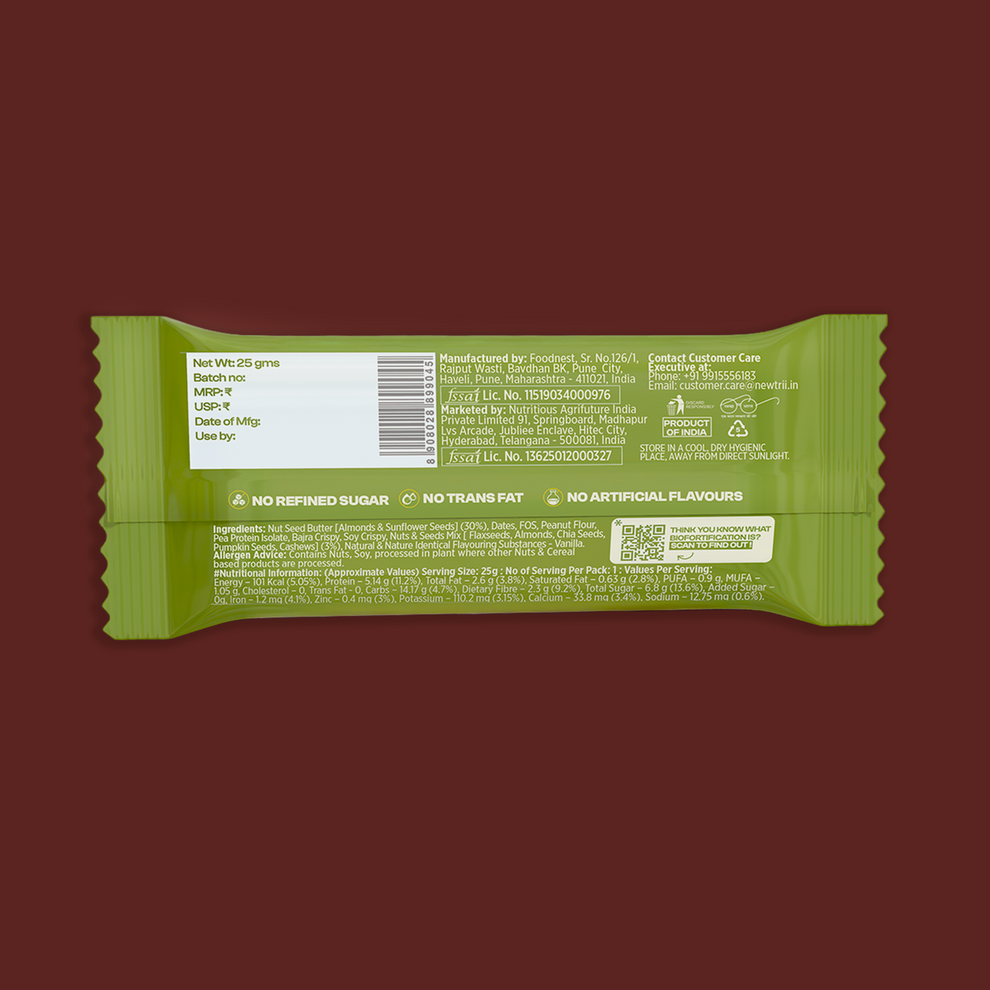 Newtrii Cranberry Bar - Pack of 12