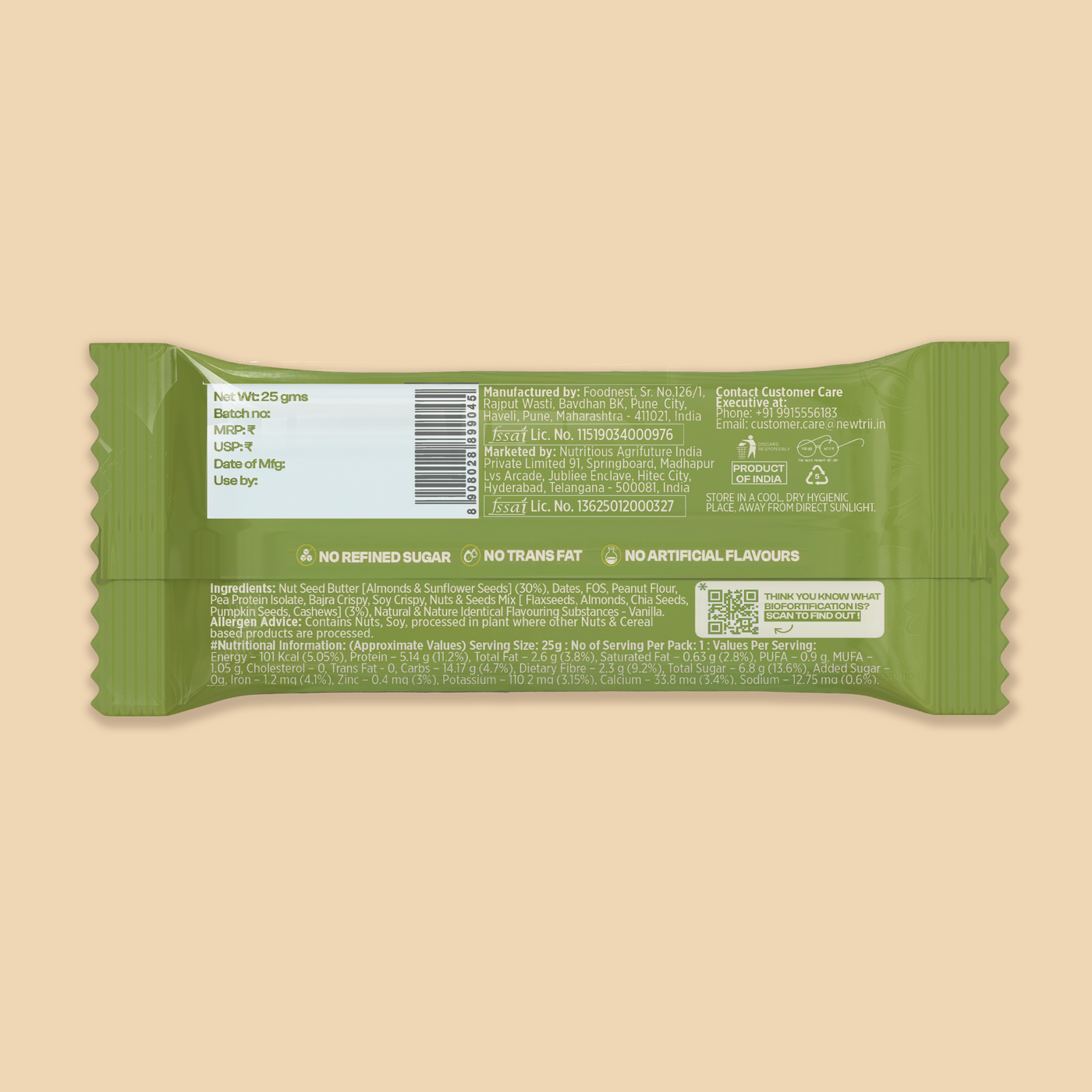 Newtrii Nuts & Seeds Bar - Pack of 12